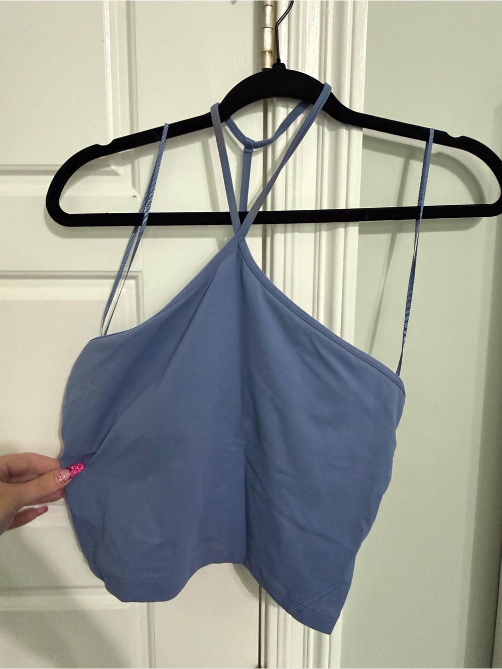 lululemon athletica Light Blue Strappy Crop Top